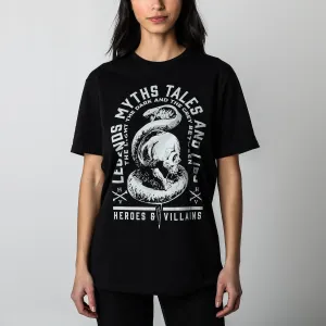 Legends Myths Tales And Lies Black Sustainable Tee