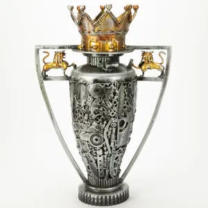 24" Premier League Trophy Inspired Recycled Metal Art Sculpture