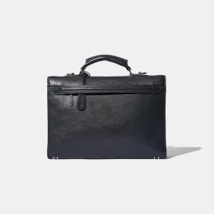 Baron - Small Briefcase BLACK GRAIN LEATHER