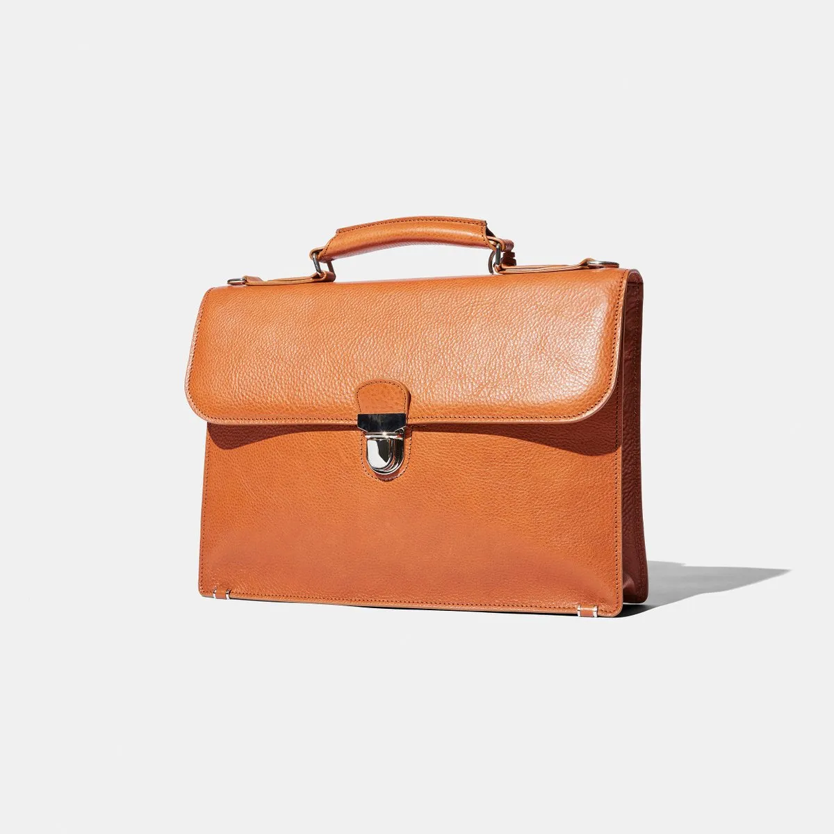 Baron - Small Briefcase BLACK GRAIN LEATHER