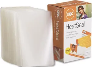 Heatseal Laminating Pouches 7 Mil 2-3/16 X 3-11/16 Business Card Size 100