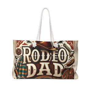 Personalised/Non-Personalised Weekender Bag, Rodeo Dad, Large Weekender Bag, Beach Bag, Book Bag