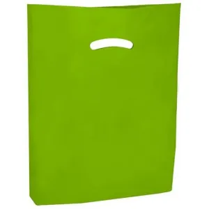 Super Gloss Die Cut Handle Bags - 12 x 15 - (Citrus Green)