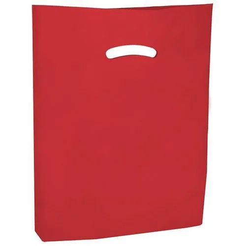 Super Gloss Die Cut Handle Bags - 9 x 12 - (Red)